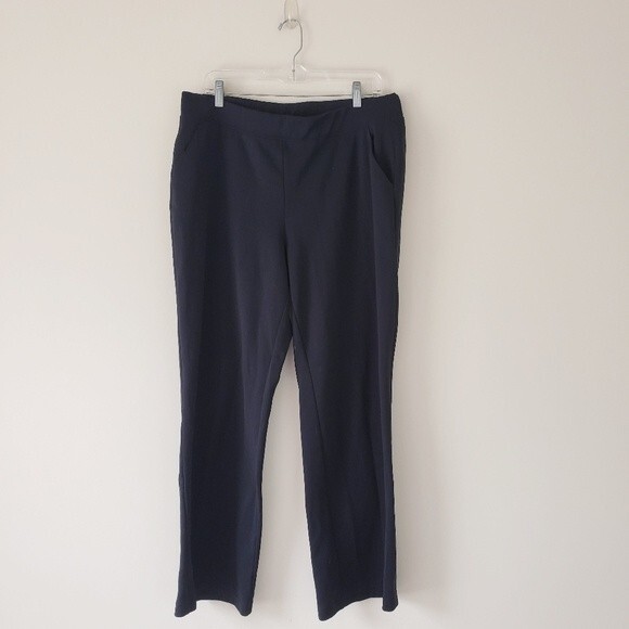 Lauren Ralph Lauren Black Performance Athletic Pants Elastic Waist Large - Picture 4 of 7